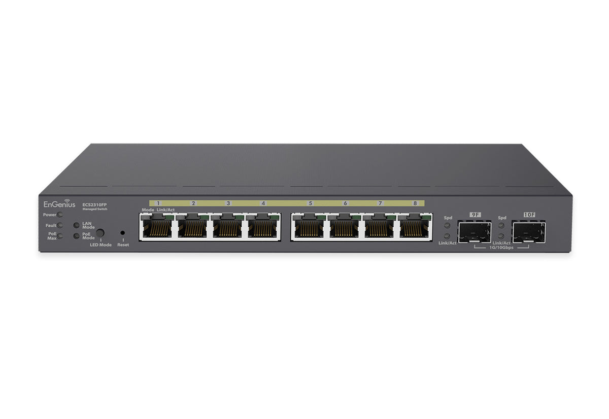 ECS2310FP: 8-Port 114W PoE+ Switch