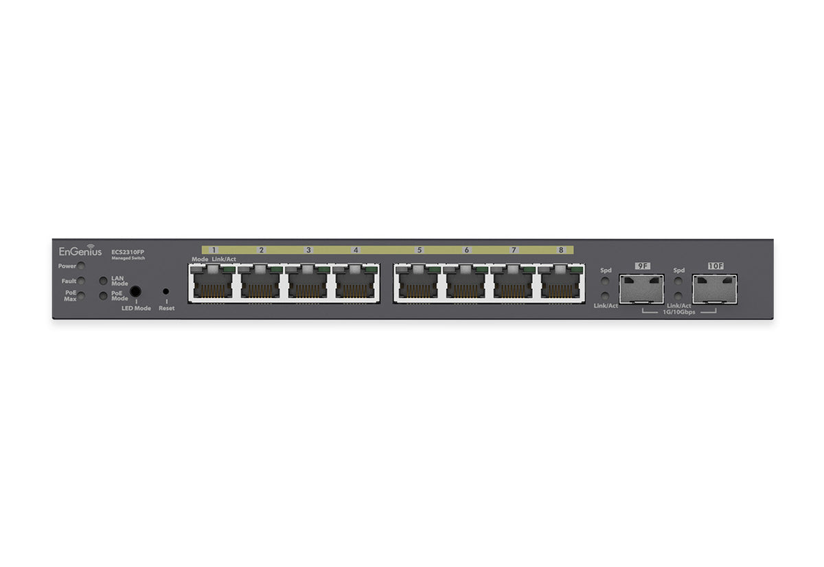 ECS2310FP: 8-Port 114W PoE+ Switch