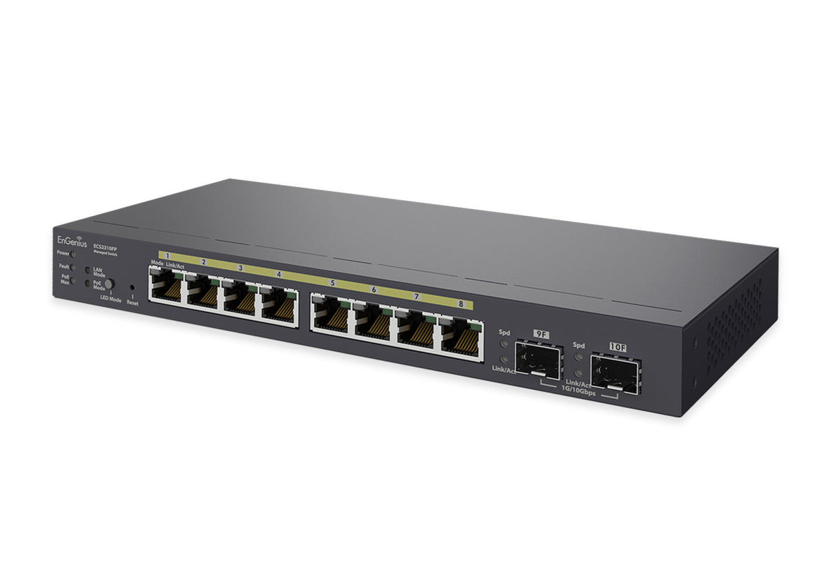 ECS2310FP: 8-Port 114W PoE+ Switch