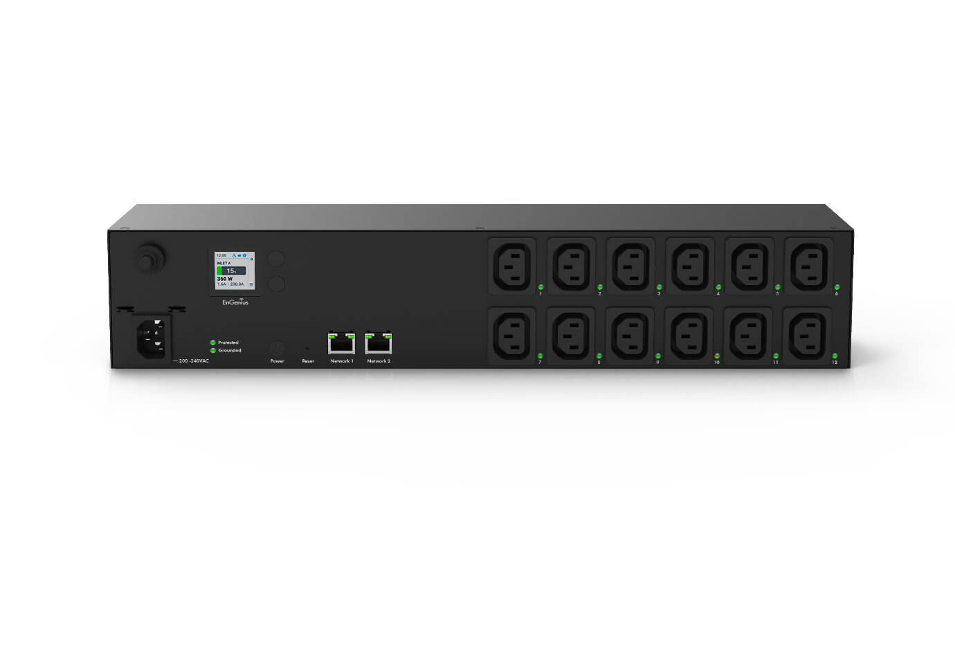 ECP212-INT: 12 Outlet Cloud Managed Switchable Smart PDU